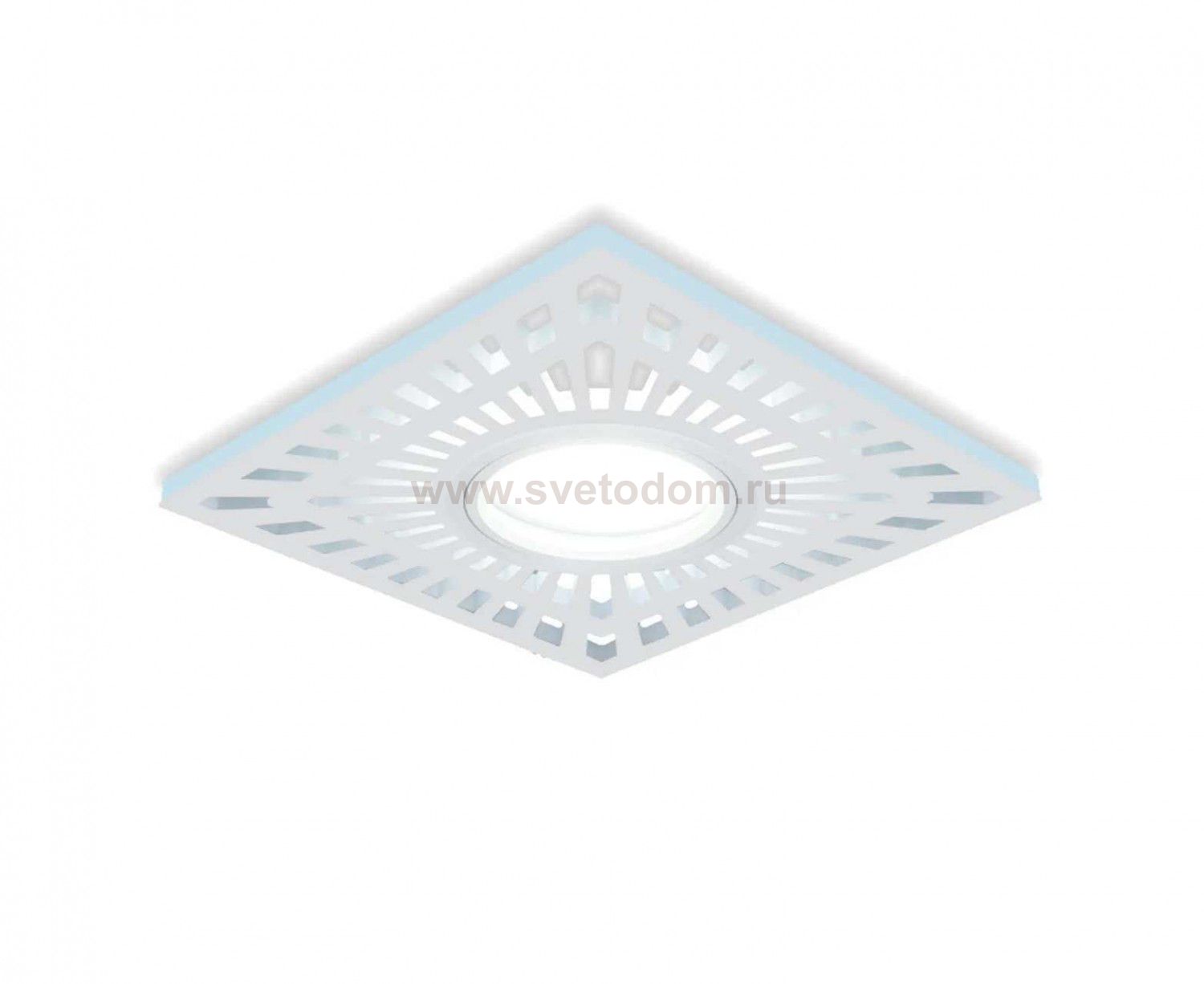 Светильник Gauss Backlight BL128 Квадрат. Белый, Gu5.3, 3W, LED 4000K (BL128)