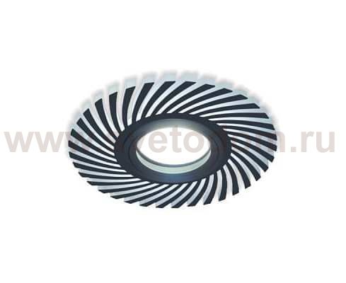 Светильник Gauss Backlight BL132 Кругл./узор. Черный, Gu5.3, 3W, LED 4000K (BL132)