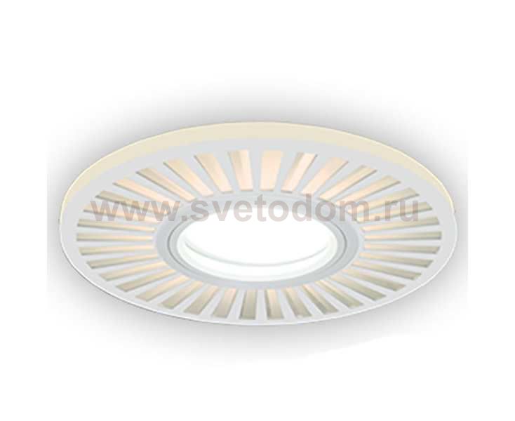 Светильник Gauss Backlight BL137 Кругл./узор. Белый, Gu5.3, 3W, LED 3000K (BL137)