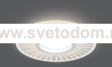 Светильник Gauss Backlight BL137 Кругл./узор. Белый, Gu5.3, 3W, LED 3000K