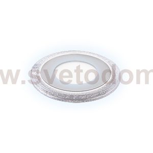 Светильник Gauss Bubbles круг 3+3W, 350lm 3000K 180-265V IP20 монтаж ?80 103*31мм 3 режима LED (BL314)