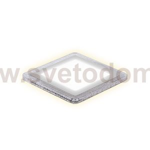 Светильник Gauss Bubbles кв12+4W, 1200lm 3000K 180-265V IP20 монт ?160 192*192*31мм 3 реж LED (BL324)