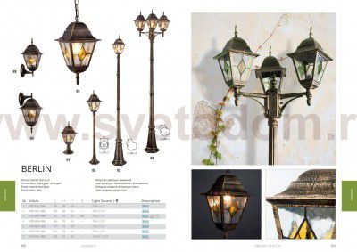 Светильник уличный Arte lamp A1017PA-3BN Berlin 