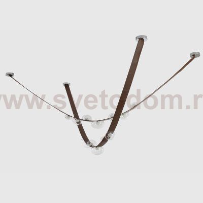 Светильник подвесной Crystallux BOSQUE SP7 L3000 BROWN/TRANSPARENT BOSQUE