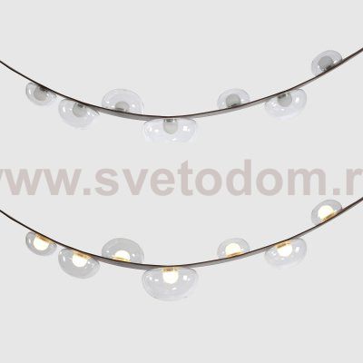 Светильник подвесной Crystallux BOSQUE SP7 L3000 BROWN/TRANSPARENT BOSQUE