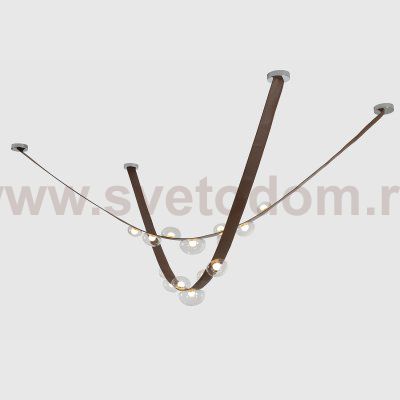 Светильник подвесной Crystallux BOSQUE SP7 L3000 BROWN/TRANSPARENT BOSQUE