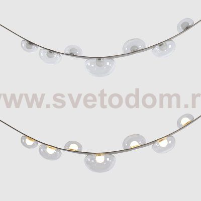 Светильник подвесной Crystallux BOSQUE SP7 L3000 GREY/TRANSPARENT BOSQUE