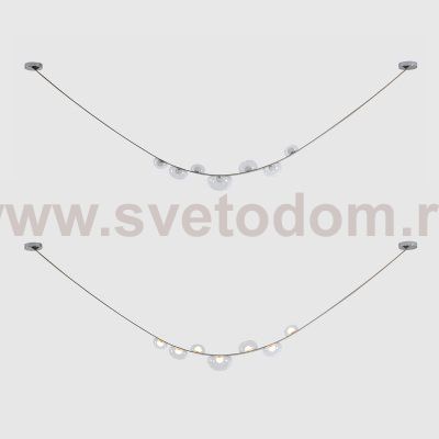 Светильник подвесной Crystallux BOSQUE SP7 L3000 GREY/TRANSPARENT BOSQUE