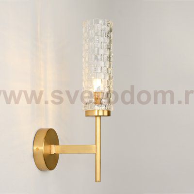 Настенный светильник BRWL7055 antique brass