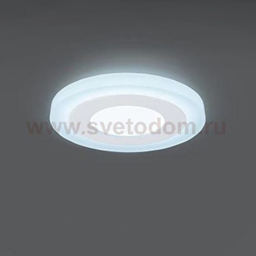 Светильник Gauss Backlight BL115 Кругл. Акрил, 3+3W, LED 4000K, ?105,