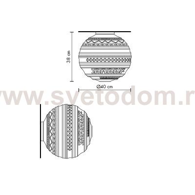 Настенный/Потолочный светильник Karman Braille 40