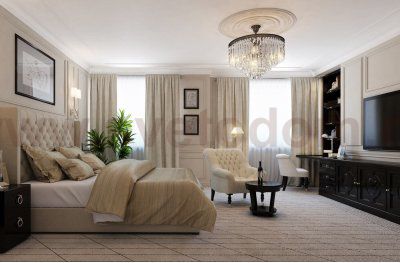 Дизайнерская кровать Melso MAK interior C-037 Бежевый