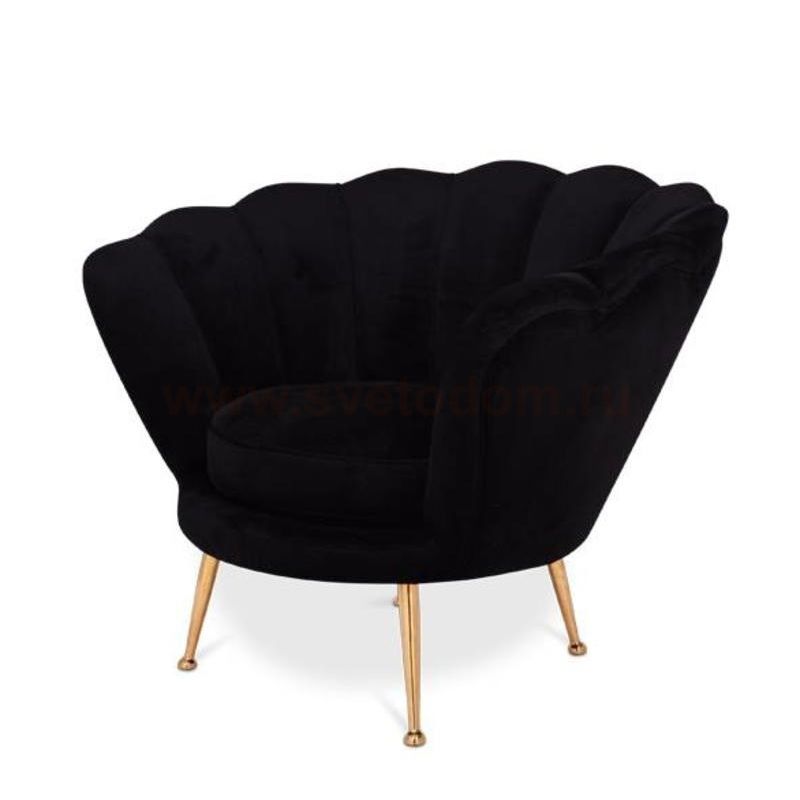 Кресло Delight C0206-1D black/gold