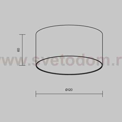 Потолочный светильник Maytoni C032CL-12W2.7K-RD-B Zon
