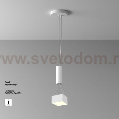 Потолочный светильник Maytoni C032CL-12W3K-SQ-W Zon