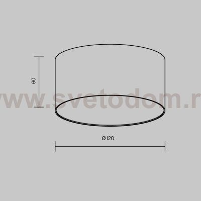 Потолочный светильник Maytoni C032CL-12W4K-RD-W Zon