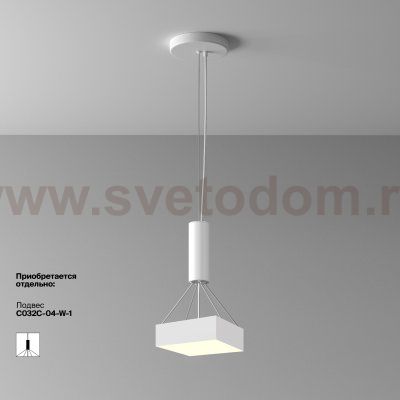 Потолочный светильник Maytoni C032CL-24W3K-SQ-W Zon