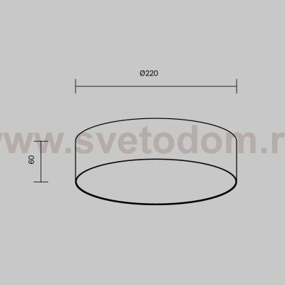 Потолочный светильник Maytoni C032CL-24W4K-RD-W Zon