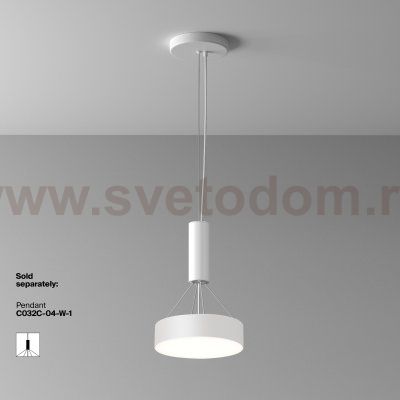 Потолочный светильник Maytoni C032CL-24W4K-RD-W Zon