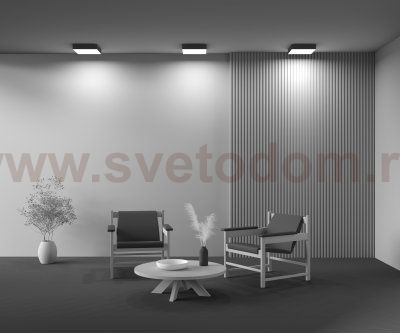 Потолочный светильник Maytoni C032CL-36W3K-SQ-B Zon