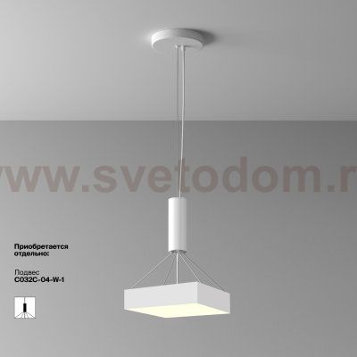 Потолочный светильник Maytoni C032CL-36W3K-SQ-W Zon