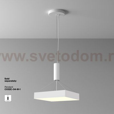 Потолочный светильник Maytoni C032CL-45W3K-SQ-W Zon