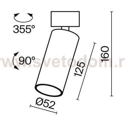 Потолочный светильник Maytoni C055CL-L12B3K-W-B FOCUS LED