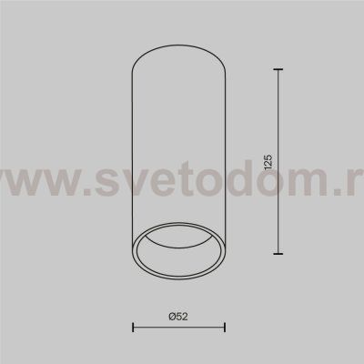 Потолочный светильник Technical C056CL-L12W3K-W-PT