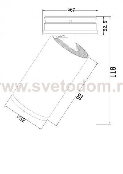 Потолочный светильник Technical C058CL-01W
