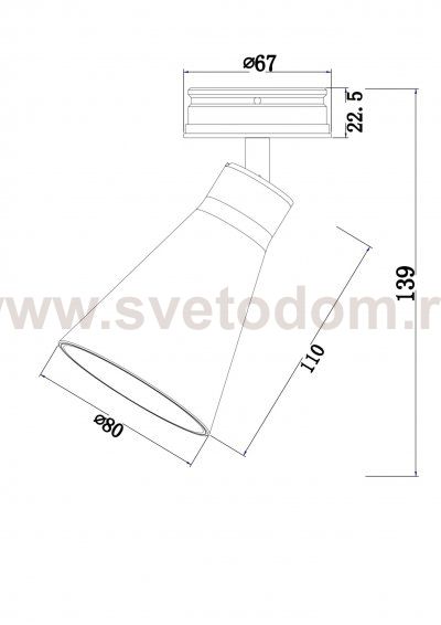 Встраиваемый светильник Technical C060CL-01W