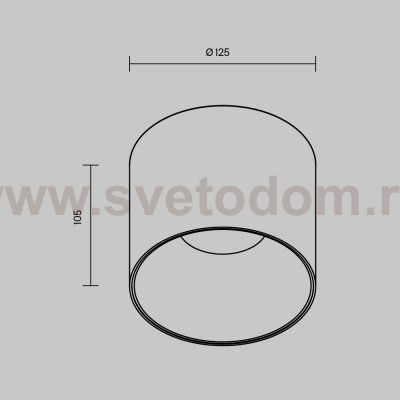 Потолочный светильник Maytoni C064CL-01-25W3K-D-RD-WB Alfa LED