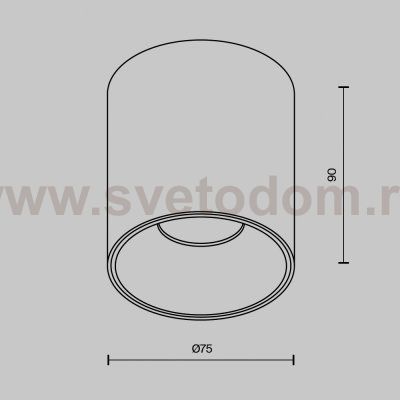 Потолочный светильник Maytoni C064CL-12W4K-RD-B Alfa LED