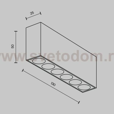 Потолочный светильник Technical C066CL-12W3-6K-B