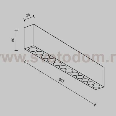 Потолочный светильник Technical C066CL-20W3-6K-B