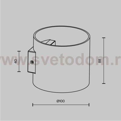 Бра Maytoni C066WL-01B Rond