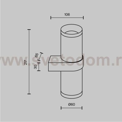 Настенный светильник (бра) Maytoni C069WL-02W Focus Design