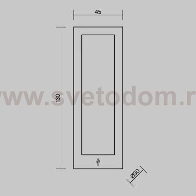 Настенный светильник (бра) Technical C077WL-L3B3K