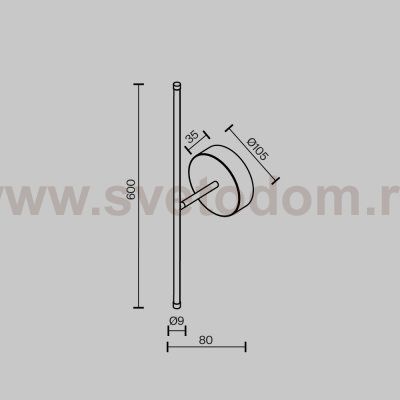 Настенный светильник (бра) Maytoni C084WL-L7BS2.7K-1