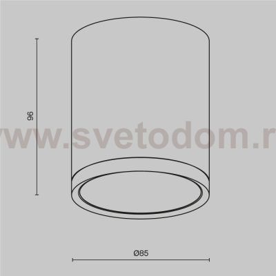 Потолочный светильник Maytoni C086CM-GX53-MRD-BW Hoop