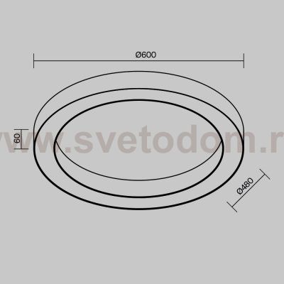 Потолочный светильник Technical C093CL-45W4K-B