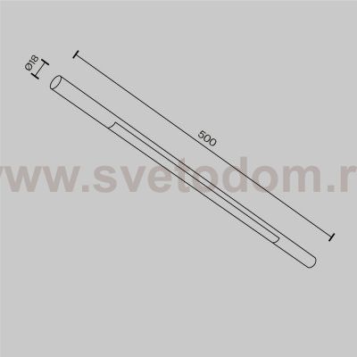 Светильник Technical C100CL-L500-12W3-6K-B