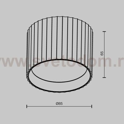 Потолочный светильник Technical C106CL-GX53-B