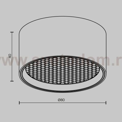 Потолочный светильник Technical C122CL-L7-4K-W