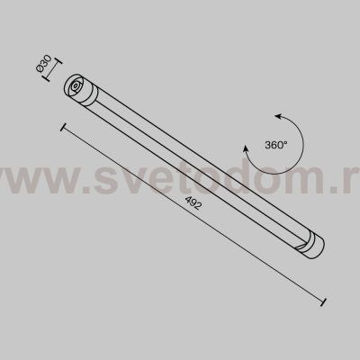 Светильник Technical C147CL-L500-12W3K-B