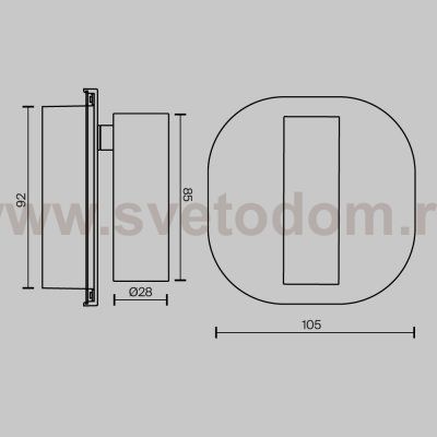 Настенный светильник (бра) Technical C175WL-9W-2.7-4K-MG