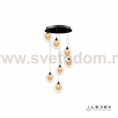 Подвесная люстра iLedex Oblivion C4457-7R Хром