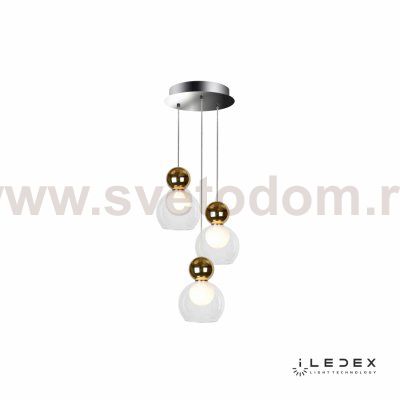 Подвесной светильник iLedex Blossom C4476-3R Золотой