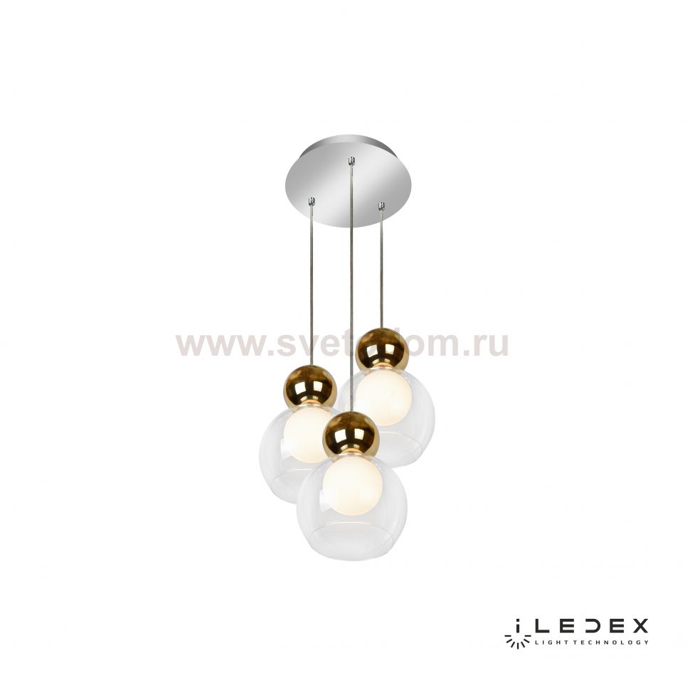 Подвесной светильник iLedex Blossom C4476-3R Золотой