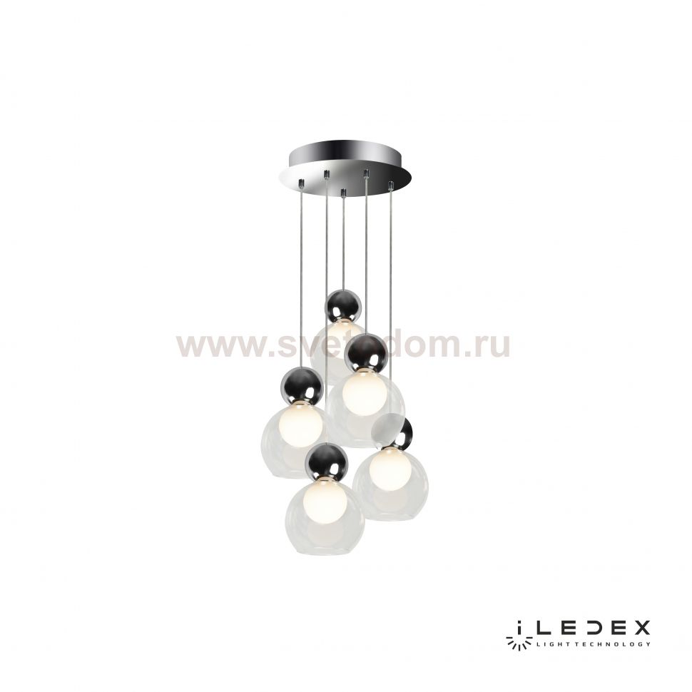 Подвесной светильник iLedex Blossom C4476-5R Хром