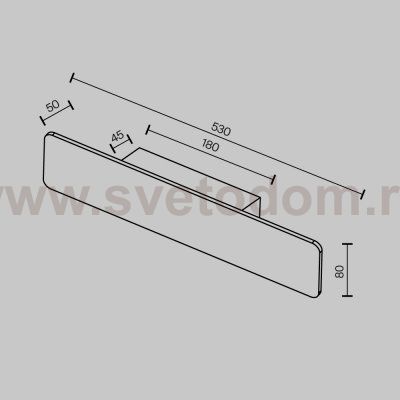 Настенный светильник (бра) Technical C81WL-18W3K-B